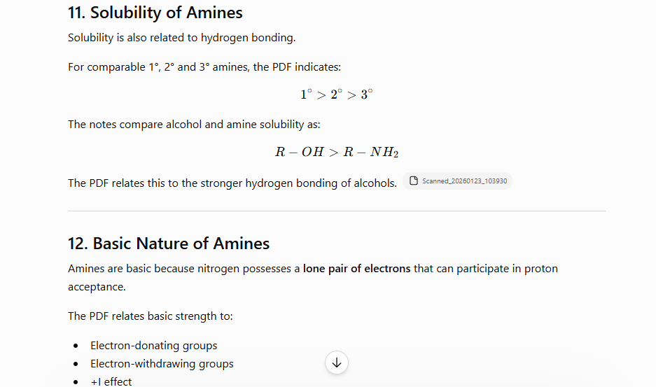 11. Solubility of Amines