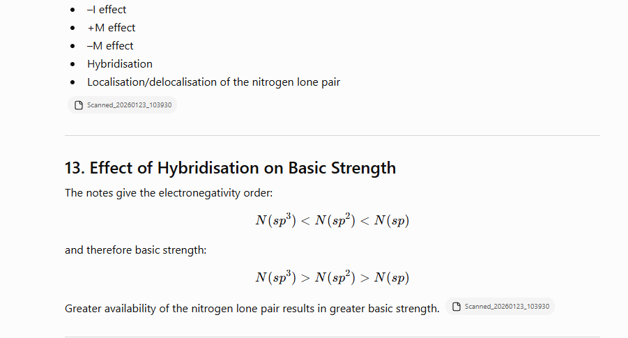 12. Basic Nature of Amines