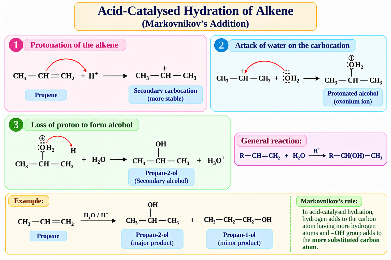 acid-catalysed-hydration-of-alkene