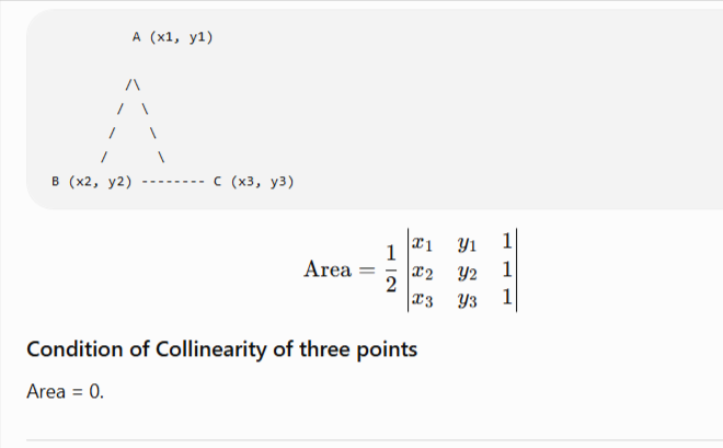 Area of a triangle