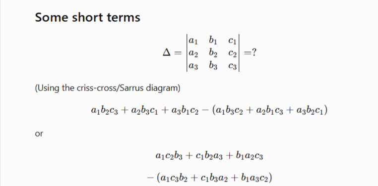 Some short terms