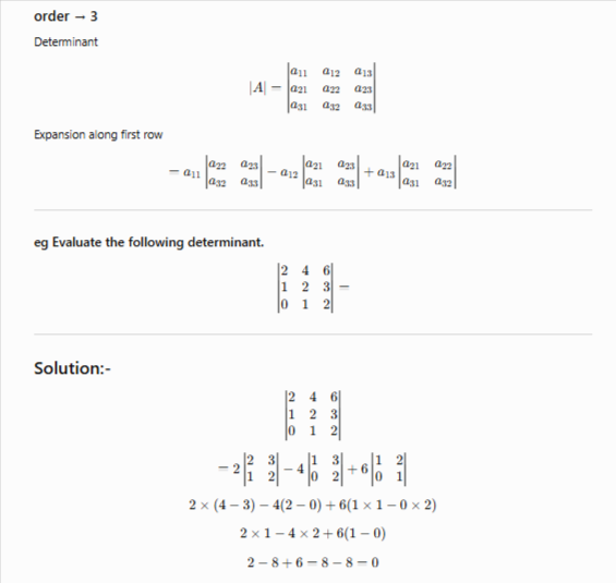 value-of-a-determinant